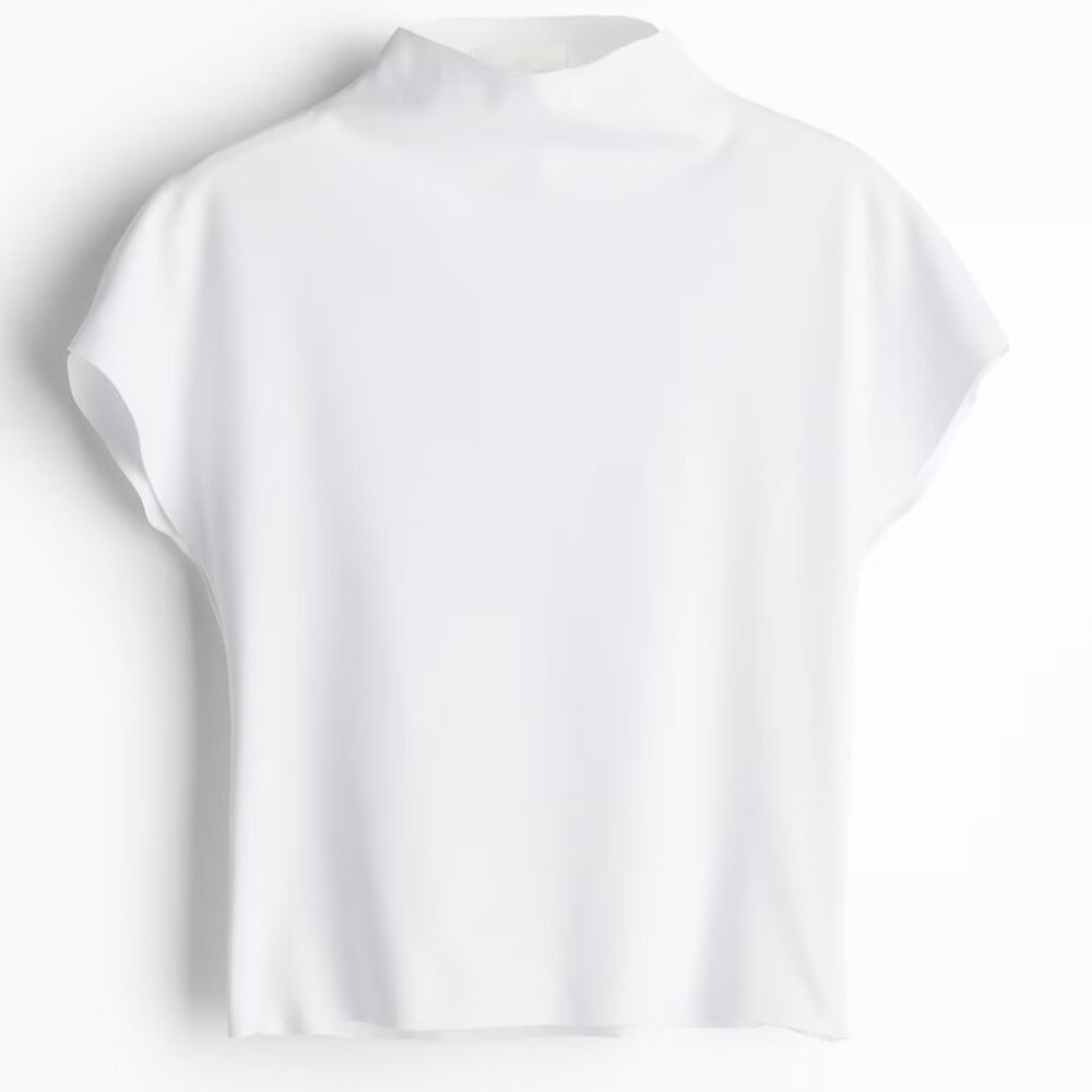 H&M Mock Turtleneck Jersey Top